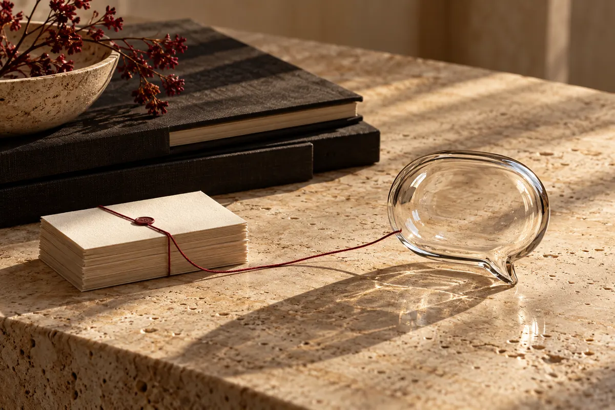 Documents reliés à une bulle de dialogue en verre