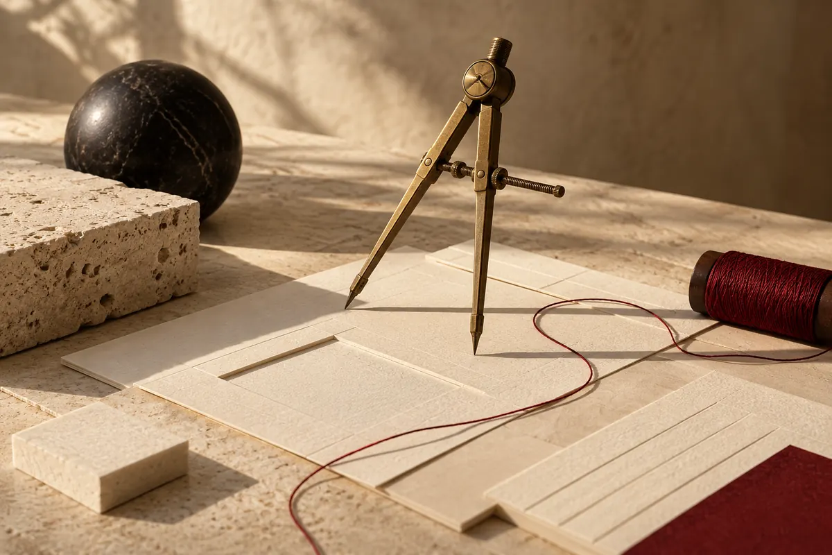 Compas et modules de papier pour une création sur mesure
